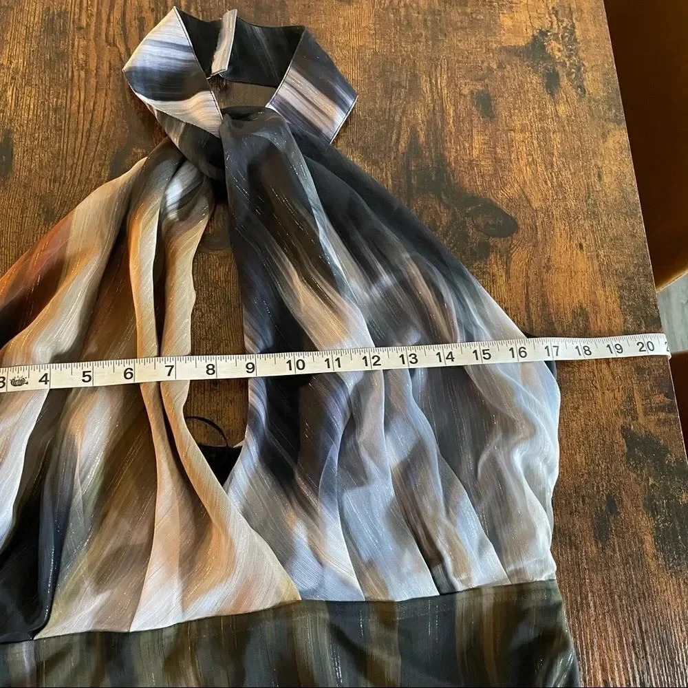 ONE33 SOCIAL MULTI COLOR HALTER TOP DRESS - Picture 16 of 16